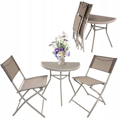 Balkon Tuin Terras Meubelset TAFEL 2 STOELEN tuinset