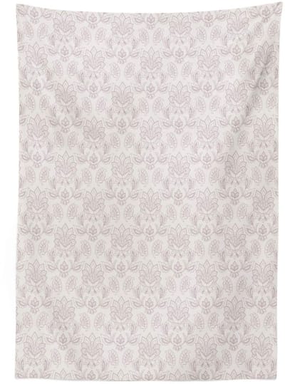 ABAKUHAUS Tafelkleed Exotisch – Palmbladeren Print – 140x170 cm, groen