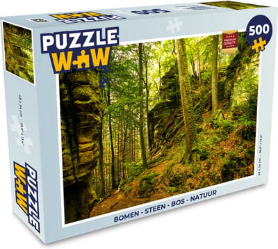 Puzzel Bomen - Steen - Bos - Natuur - Planten - Legpuzzel - Puzzel 1000 stukjes volwassenen