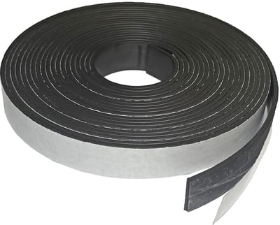 5 stuks - Dubbelzijdige tape met magnetische strip - Rol met magnetische strip en klevende achterkant - Klevende magnetische tape - Ideaal voor lichte knutselprojecten, whiteboards en organisatiewerk