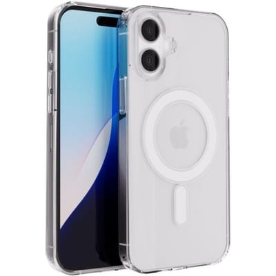 ShieldCase transparant magneet hoesje geschikt voor de Apple iPhone 16 hoesje - Telefoonhoesje met magneet geschikt voor magnetische accessoires als oplader / wallet - transparant design - TPU/Siliconen backcover (Transparant)