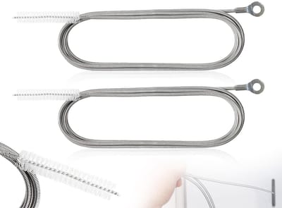 JHUBERS- Afvoerborstel 150 cm - Flexibele Buisborstel - Reinigingsborstel voor Keukenafvoer - Doucheafvoer - Hoogwaardig Staaldraad - Efficiënte Reiniging