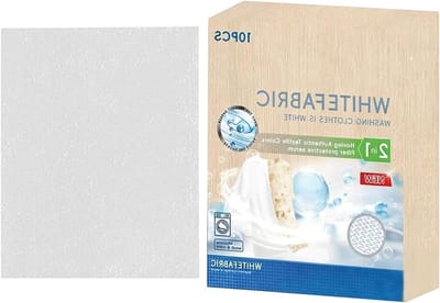 Kledingverf Vellen - Stof Oplichter - Kleding Opfrissen - Natuurlijke Helderheid - 10 Vellen - Wit