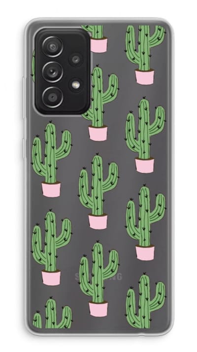 Case Company® - Hoesje geschikt voor Samsung Galaxy A52s 5G hoesje - Cactus Lover - Soft Cover Telefoonhoesje - Bescherming aan alle Kanten en Schermrand