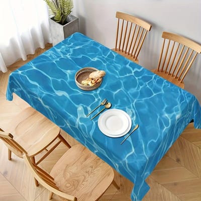 Fabriquée en polyester de première qualité, cette nappe présente un tissage jacquard fin, des broderies florales et des découpes ajourées.. Il est résistant à la chaleur et à la poussière. 100x160cm