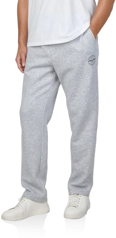 Jack & Jones Heren Joggingbroek JPSTKANE LANDON UNCUFFED SWT PANTS comfort/relaxed Grijs XXL Volwassenen Vrijetijdsbroek heren