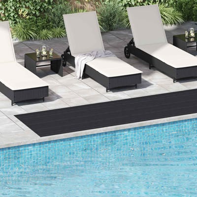 vidaXL - Vloermat - met - stippen - Zwart - 1 - x - 5 - m - Rubber