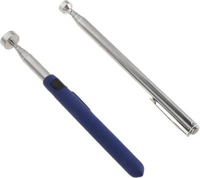 Grijpstok Magneet - Ophaalhulp Telescopisch - Reparaties Nauwe Ruimtes - Buigzaam Uitschuifbaar - 16 cm Lengte - Zilver