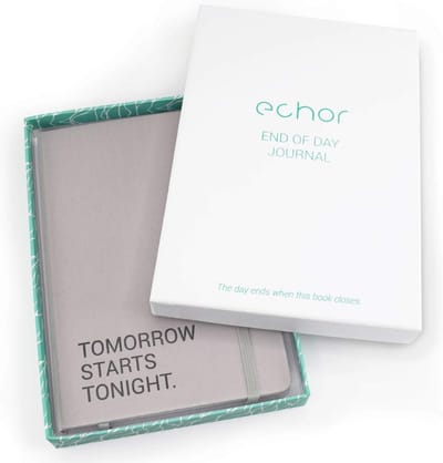 SnelShoppen - 'End Of Day' Wellness Journal A5 - Zelfzorg Notitieboek - Nachtelijke Dankbaarheid, Reflecties, Affirmaties - Geestelijke Gezondheid, St