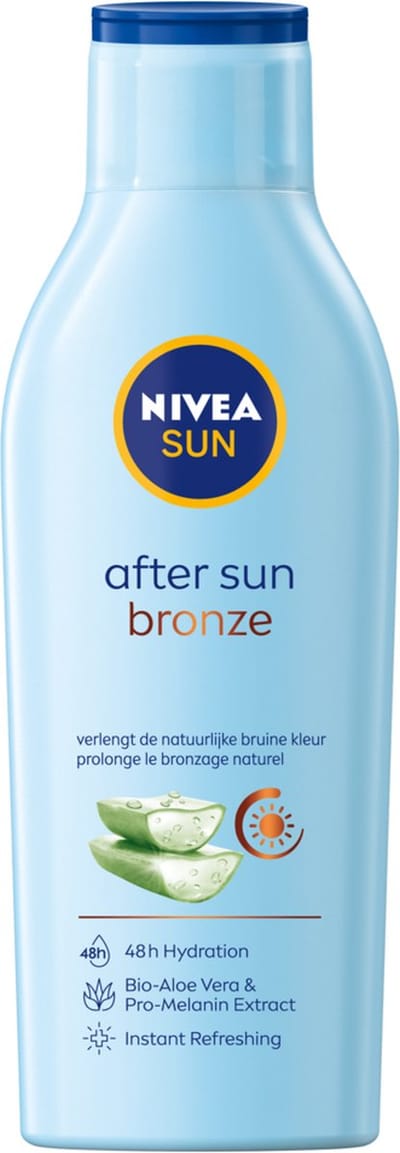 NIVEA SUN Aftersun Bronze Hydraterende Lotion - Hydrateert, kalmeert en bruint - Met Aloë Vera en Pro-melanine Extract - 200 ml