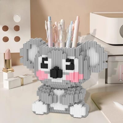 Mignon Koala Animal Briques de Construction Jouet Briques à Petites Particules Puzzle 3D Assemblage Pour Enfants Cadeaux d'Anniversaire d'Enfants Ornement de Maison
