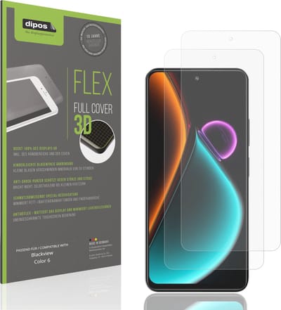 dipos FLEX – 2x Matte Screenprotector geschikt voor Blackview Color 6 | Volledige Schermbescherming | Case-Friendly