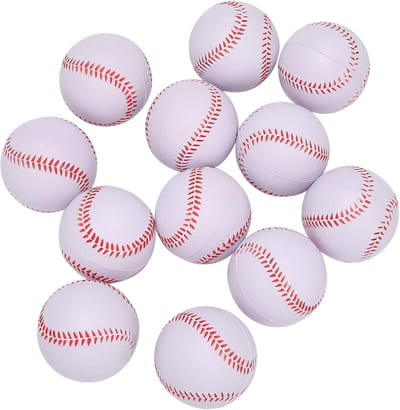 Foam Softballs - Oefenballen Jeugd - Softbal Training - Zacht Materiaal - 9 Inch - Wit
