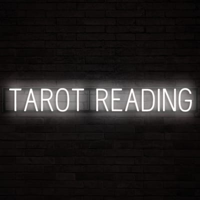 TAROT READING - Lichtreclame Neon LED bord verlicht | SpellBrite | 118,42 x 16 cm | 6 Dimstanden & 8 Lichtanimaties | Reclamebord neon verlichting