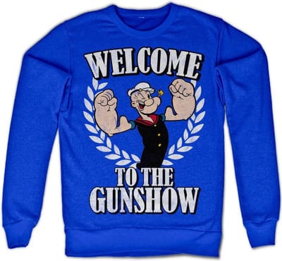Popeye Welcome To The Gunshow-sweatshirt, blauw