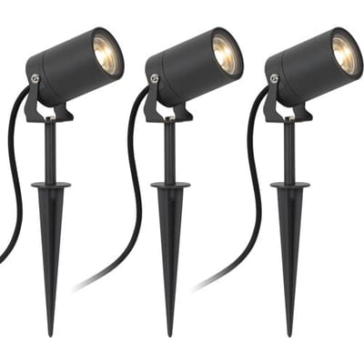 KS Verlichting - Stark - tuinspot - 3x - Verstelbaar - Modern - Spot - Antraciet