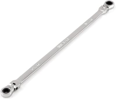 Lange Ratelsleutel met Flexibele Kop - 9/32 x 11/32 Inch