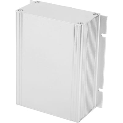 Boîtier de boîtier d'instrument de carte de circuit imprimé en aluminium blanc argenté boîtier de projet électronique