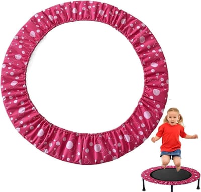Trampoline Veiligheidsdeksel - Veerbeschermer - Trampoline Onderhoud - Scheurbestendig Oxford Doek - Diverse Maten - Rose Rood