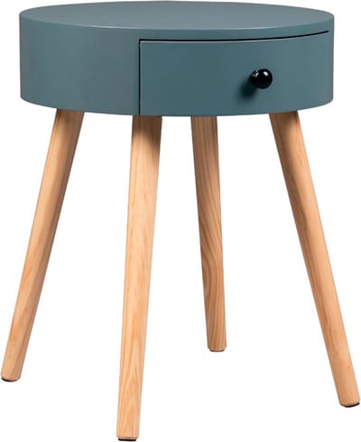 Bolt Edge Ladekastje - Grijs - Nachtkastje - Slaapkamer of kantoor - 38x38x48cm