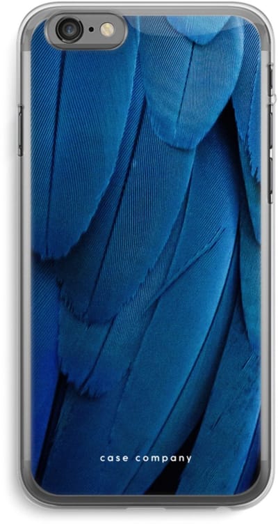 Case Company® - Hoesje geschikt voor iPhone 6 PLUS / 6S PLUS hoesje - Pauw - Soft Cover Telefoonhoesje - Bescherming aan alle Kanten en Schermrand