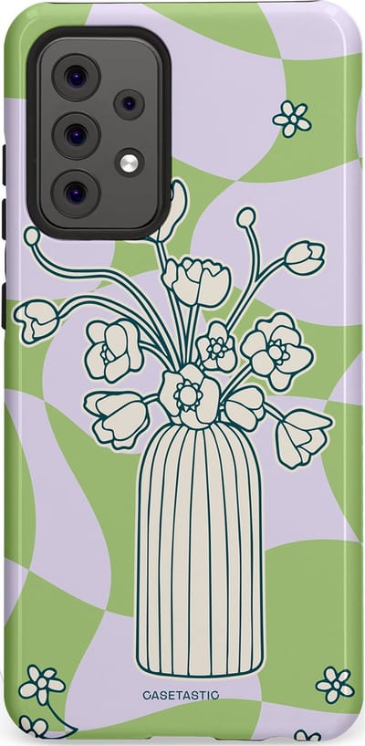 Casetastic Hoesje Geschikt voor Samsung A52 (4G/5G/s) - Stijlvolle Beschermende Duo-layer Case - Bosje vol groen