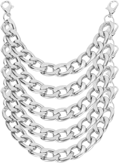 Dailygoody - Platte kettingriemen - Vervangingsriemen - Geschikt voor handtassen - Zilver - Telefoonketting - Doe-het-zelf accessoires
