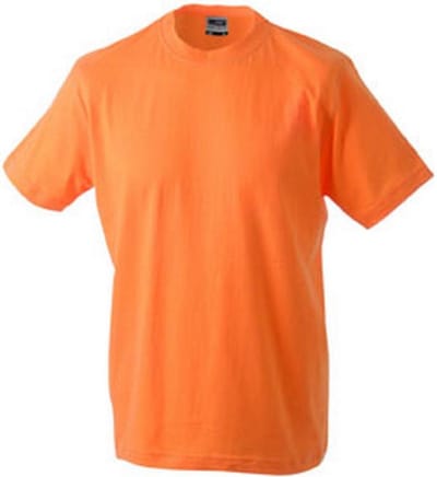 James and Nicholson Unisex Zware Ronde Tee (Oranje)