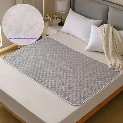 Serviette hygiénique anti-fuite pour urine, protection pour incontinence pour personnes âgées, protection de lit, couche pour adulte, drap de lit, tissu respirant, imperméable, lavable 35*45cm