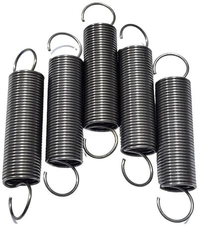 Trekveren met haak - Verlengveren staal - Onderdelen vervangen - Uniforme steek - 50mm lengte - Metaal