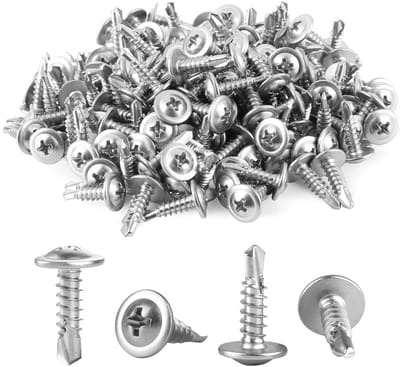 150 stuks M4.2x16mm zelftappende schroeven van roestvrij staal met kruisinkeping voor hout, metaal en kunststof