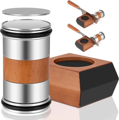 RONN® Rollende Messenslijper - Rollende Messenslijper Horl - Rollende Messenslijper Premium - Zilver - 8cm x 7cm x 5cm