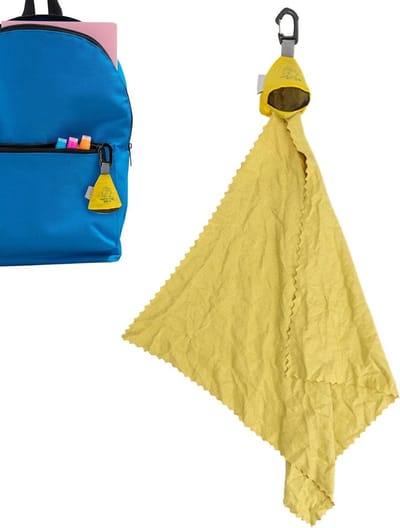Kinderhanddoek Microvezel - Reishanddoek Sneldrogend - Buitenactiviteiten - Superabsorberend Lichtgewicht - 40x40cm - Blauw