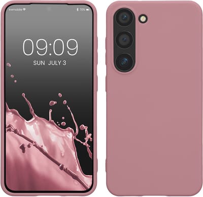 kwmobile telefoonhoesje geschikt voor Samsung Galaxy S23 - Hoesje voor smartphone - Back cover in mat oudroze