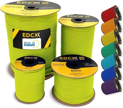 Sterk 4mm Nylon Paracord Touw 550 Type III 300m met 7 Binnenstrengen