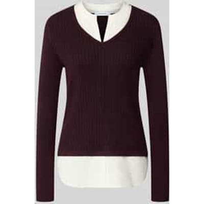 Shirt met lange mouwen van viscosemix in tricotlook