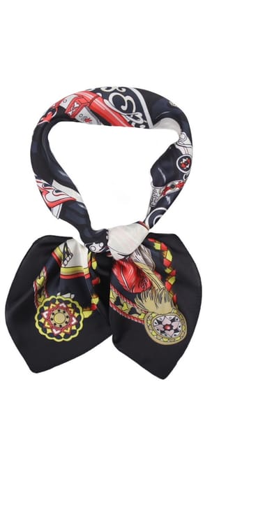 Bijoutheek Sjaal (Fashion) Horses zwart Zwart