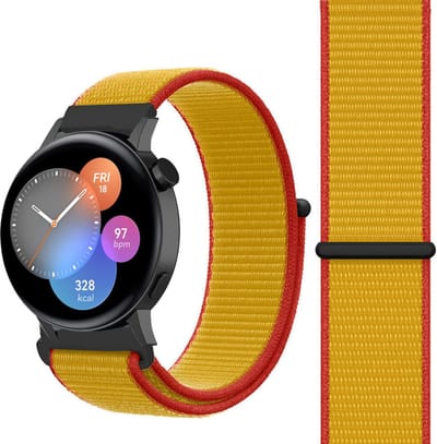 Nylon bandje geschikt voor Huawei GT 3 42mm / Huawei GT 3 Pro 43mm / Huawei GT 2 42mm - Duitsland