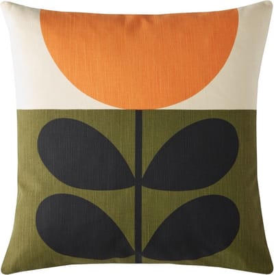 Orla Kiely Sunflower Orange sierkussen - 45x45 cm