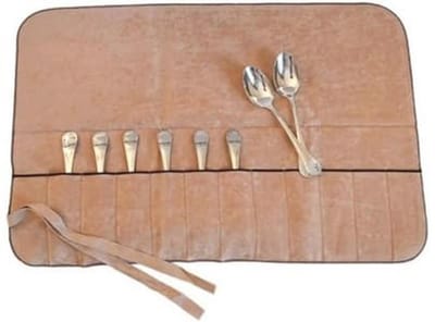 Bestektas met 12 vakken voor zilveren en verzilverd bestek I Praktische zilverbestek-opslag met aanslagbescherming 59x40 cm