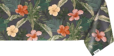Raved Tafelzeil – 140 cm x 280 cm – Jungle Geel – PVC – Afwasbaar