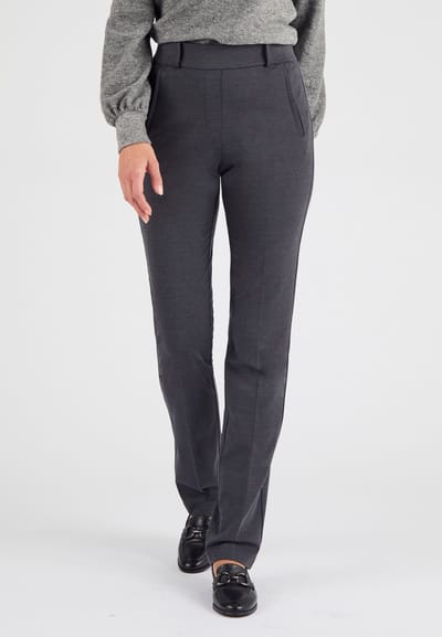 Damart - Makkelijk aan te trekken broek van milanotricot, bi-elastisch, Perfect Fit by Damart - Dames - Grijs - 36
