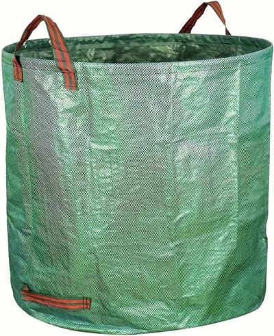 Herbruikbare Afvalzakken - Zware Tuinzakken - Tuinonderhoud - Duurzaam Polypropyleen - 32 Gallon Capaciteit - Zwart