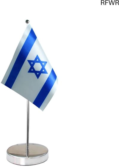 RFWR® Decoratieve Tafelvlag voor Thuis en Kantoor - Vrijstaand met Verstelbare Hoogte