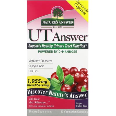 Nature'S Answer, Ut Answer, 1.955Mg, 90 Plantaardige Capsules (651,66 mg per capsule)