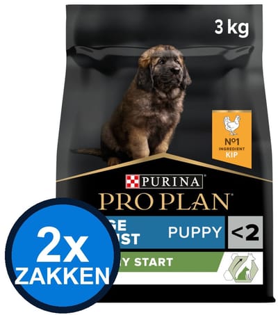 2x Pro Plan - Puppy Large Robust Healthy Start Kip - Hondenvoer Droogvoer - 3 kg