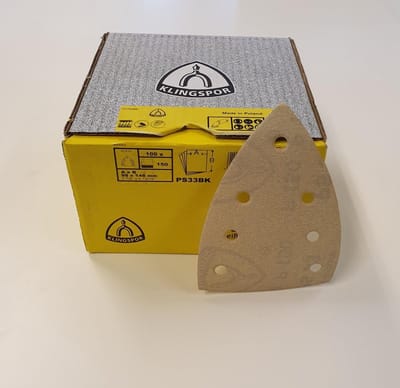 100 stuks schuurpapier voor schuurmachines - Schuurpads - Deltaschuurmachine - Multischuurmachine - 100 stuks - Klingspor - Korrelgrootte 280