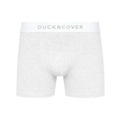 Duck and Cover Heren Sagnet Boxershorts (Set van 3) (Grijs/Wit/Zwart)