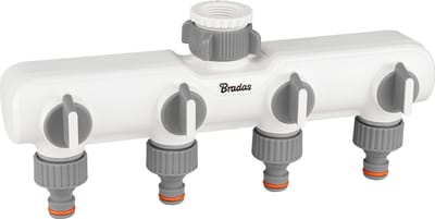 Bradas White Line - 4-Voudige Verdeling - Met Individuele Kleppen - Tuingebruik