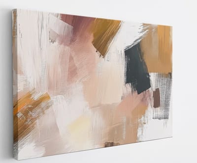 Saammp Canvas Schilderij - Gestreept patroon - Abstract kunstwerk - 45x30 - Foto op canvas - Wanddecoratie - Muurdecoratie Woonkamer - Slaapkamer decoratie - Canvas Print